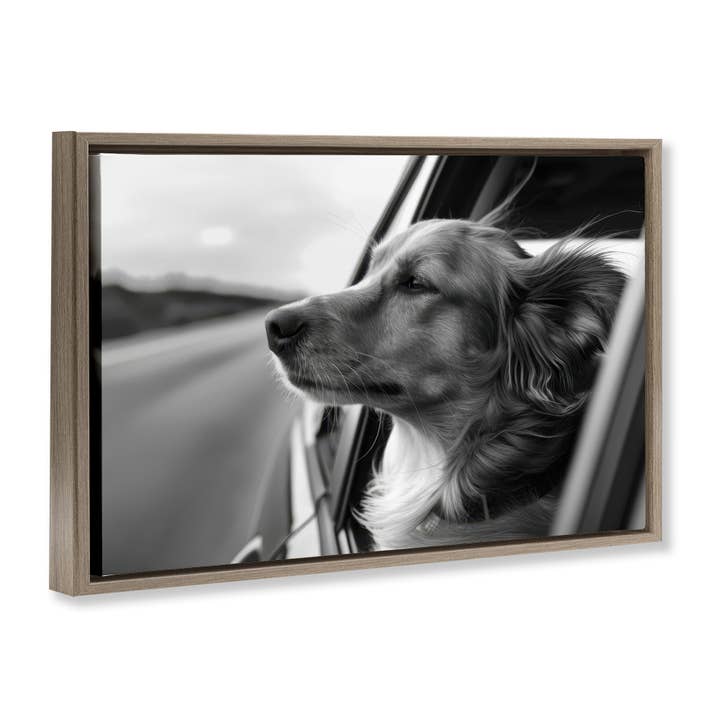 Stupell Industries - Wholesale Wall Sign - Dog Out Car Window - Framed Wall Art18