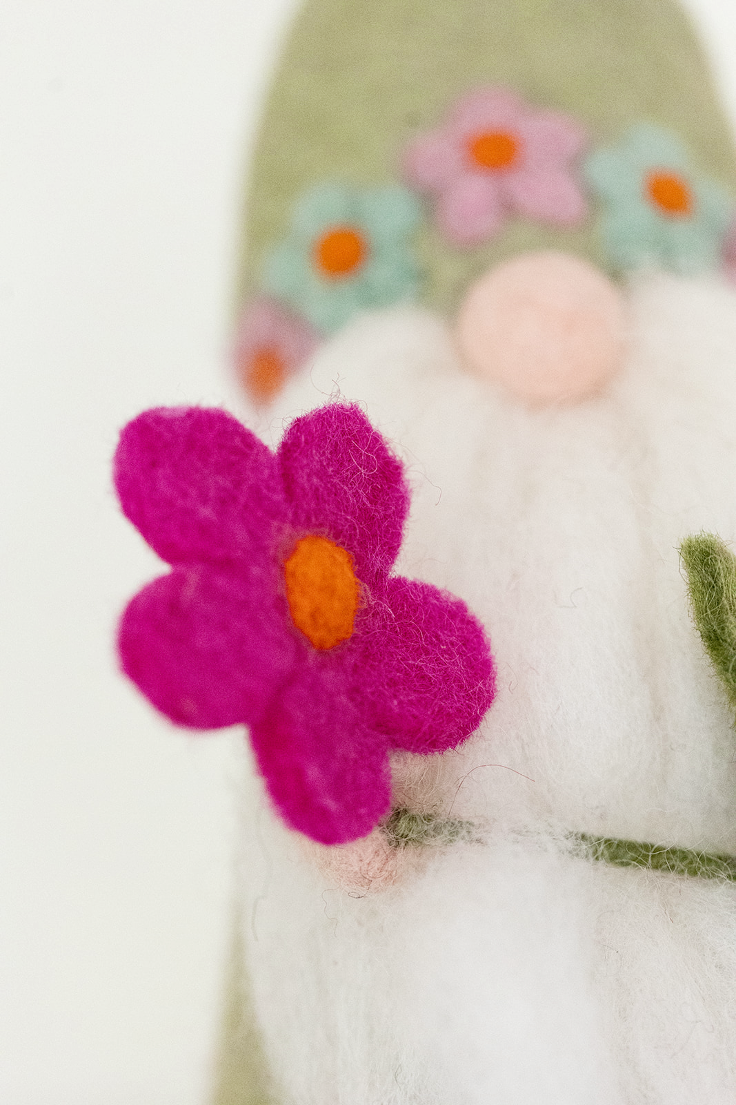 Nivas - Wholesale Decorative Tabletop Object - Easter Gnome - Flower - Handmade Spring Decor  2