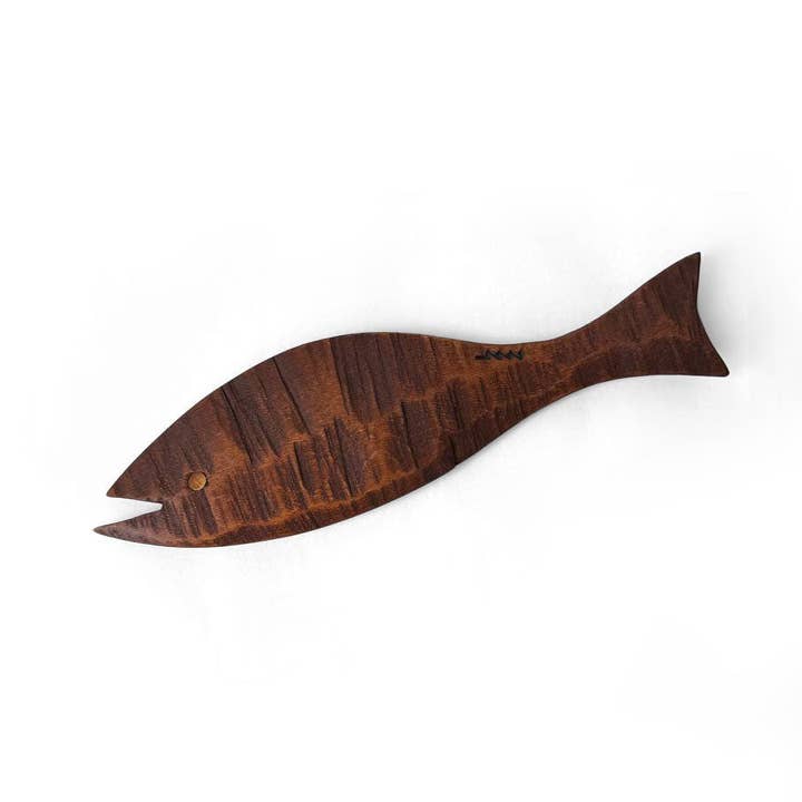 Escultura de pez de madera para venta al por mayor de Lozee