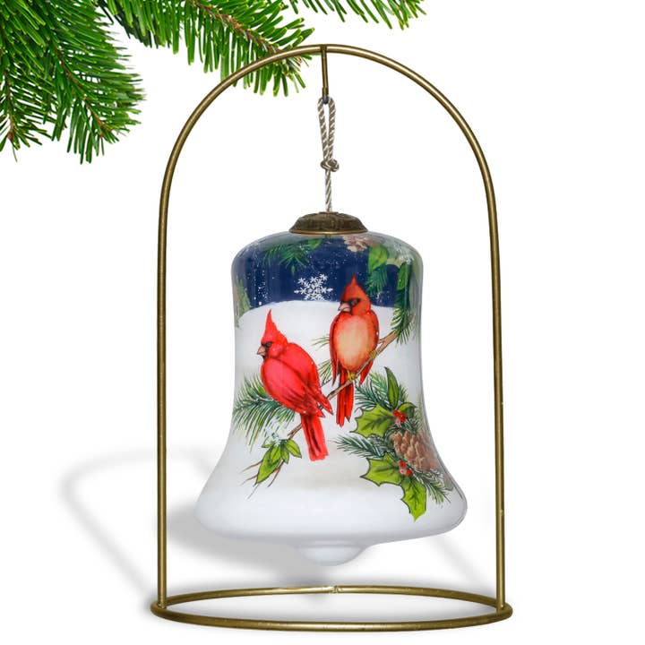 Inner Beauty Gifts - Wholesale Ornament - Cardinals Appear When Angels are near Glass Ornament