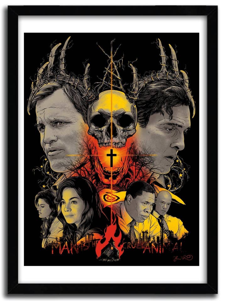 True Detective plakat af Joshua Budich for engroshandel hos K.Olin Tribu