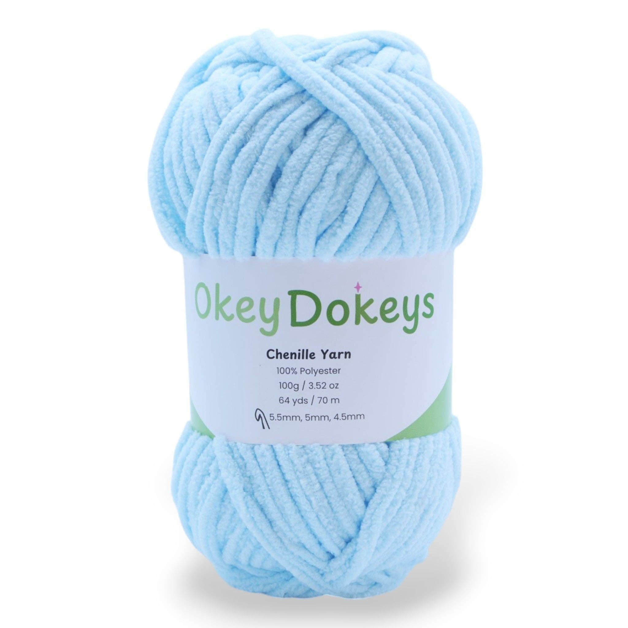 Okey Dokeys - Vente Fils à tricoter - Fil chenille - #6 Super épais - Écheveaux de 100g96