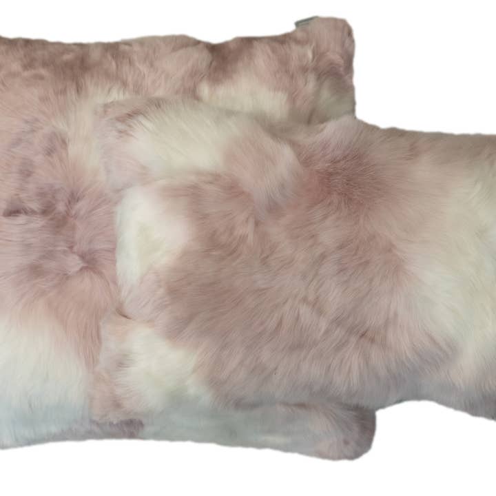 Suri Alpaca Kissen Weiß/Desert Rose für den Großhandel von Aviva Stanoff Design