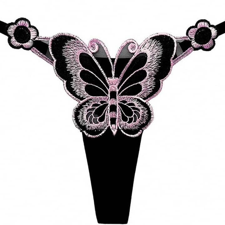 VIGOR - Wholesale Underwear - Women's - Premium Quality Transparent Lace Thongs Butterfly Accessories G String Women Underwear(10 Pack)