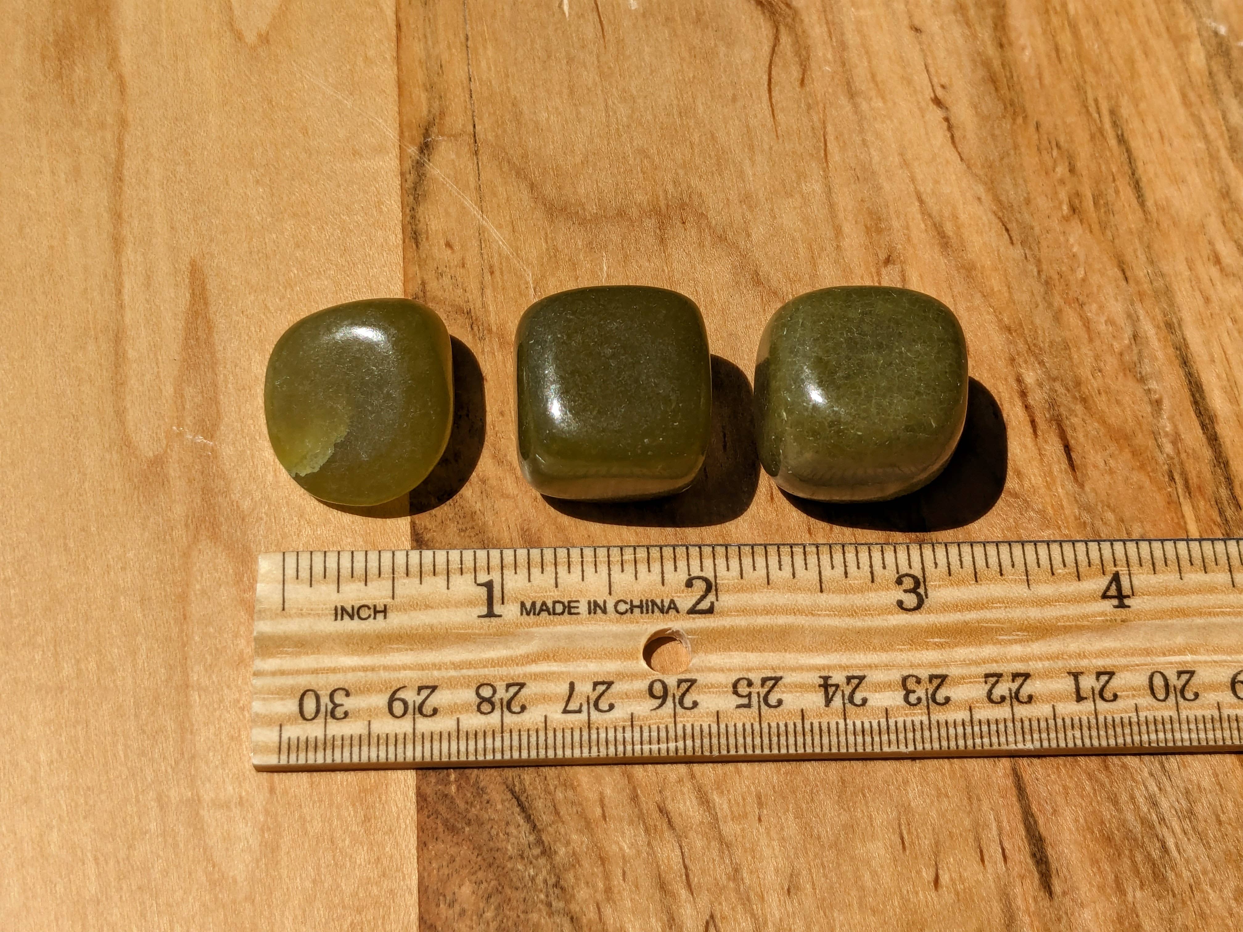 Jensen Rocks – Pedra/cristal espiritual por atacado – Pedras Trombadas de Jade de Olivina - Lotes 1-6 LB3