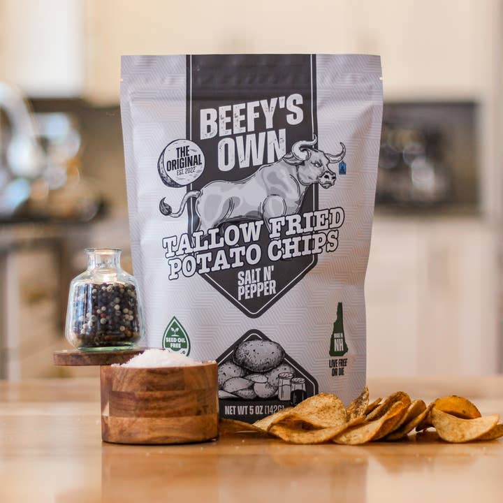 Beefy's Own - Wholesale Chips - Salt N' Pepper Tallow Potato Chips