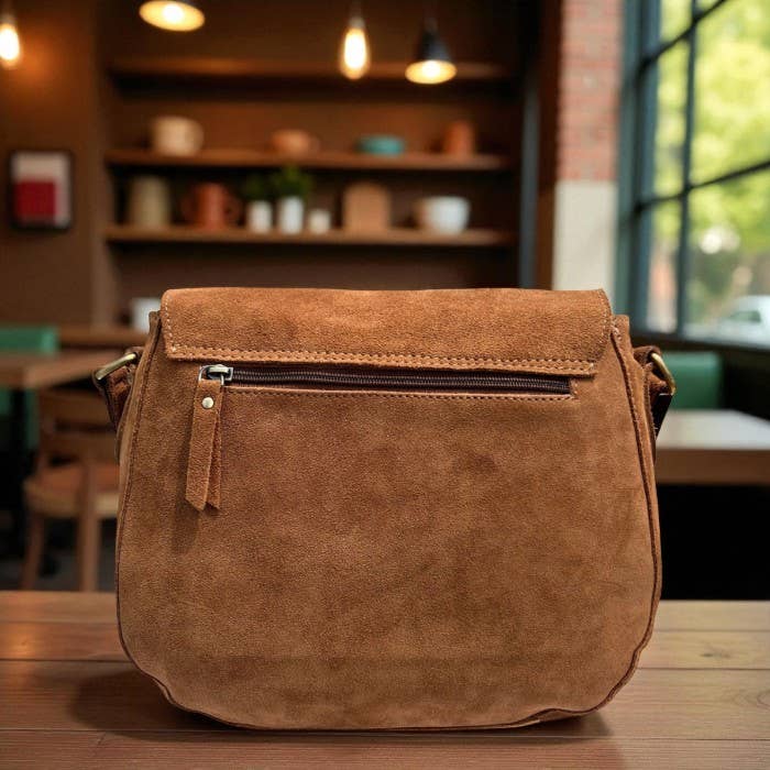 Leatherooze – wholesale Crossbody bag – Women's – Suede Leather Crossbody Satchel Bag Vintage Handbag5