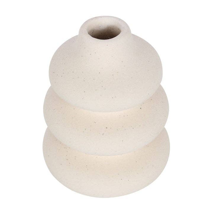 Something Different Wholesale - Wholesale Vase - Cream Speckle Single Stem Vase2