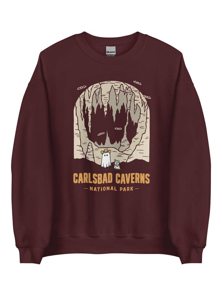 Carlsbad Caverns Spooky National Park Unisex Sweatshirt | WINE for wholesale by ChasingAMoment
