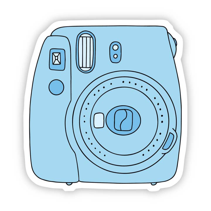 Big Moods - Wholesale Sticker - Blue Polaroid Instant Camera Aesthetic Sticker