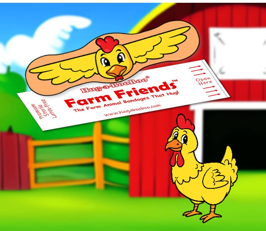 Hug-a-BooBoo - Vente Pansement/bandage – enfant et bébé - Bandages pour étreindre Friendly Farm Animal Animal, boîte de 24 carats 6