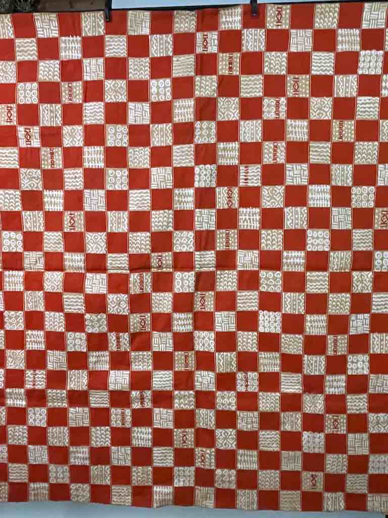 The Niger Bend - Wholesale Tapestry/textile - XL Fulani Peulh African Colorful Mudcloth Textile | 92 x 52"4