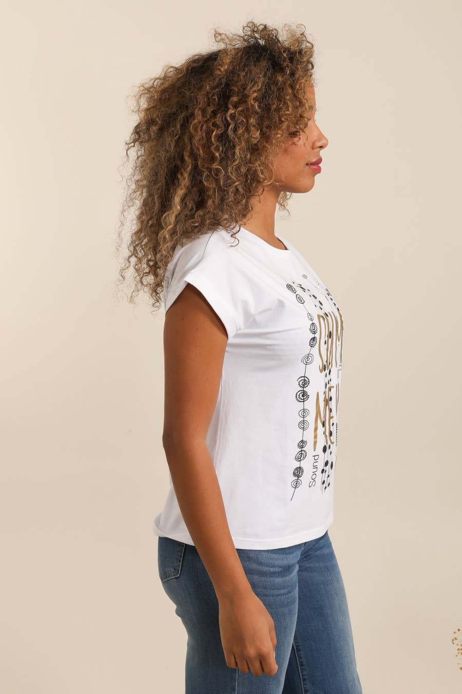 Attrait Paris – T-shirt estampada - Mulher por atacado – Camiseta de algodão Summer Sound2