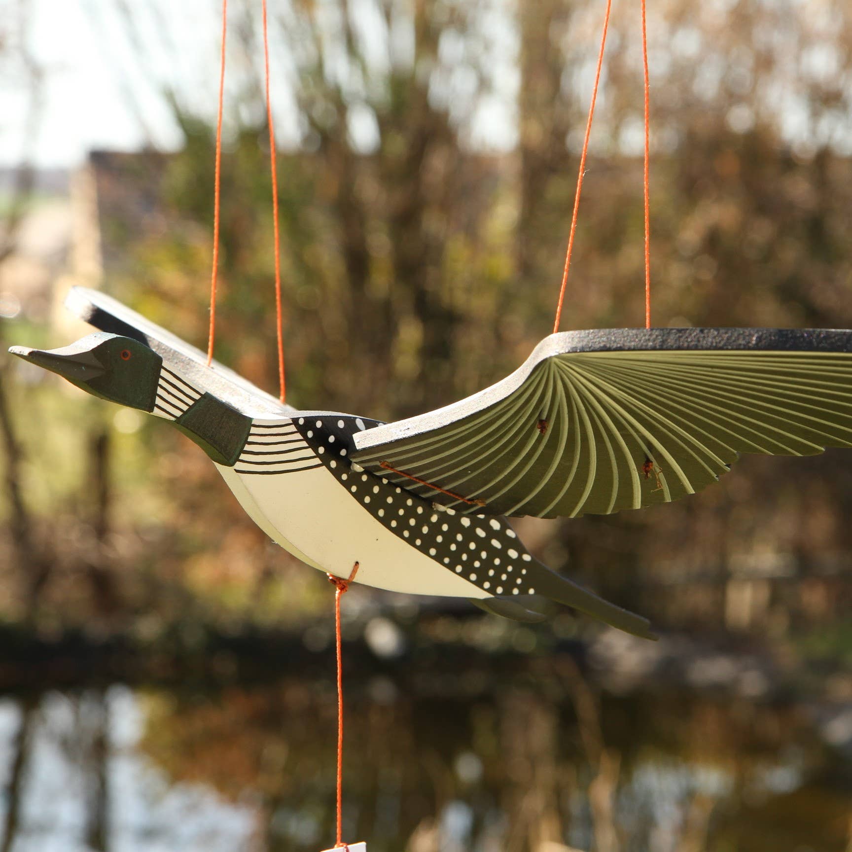 Tulia's Artisan Gallery - Wholesale Mobile - Loon Bird Flying Mobile6