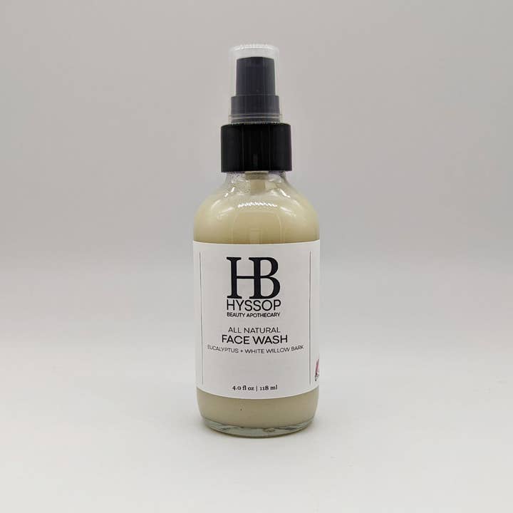 Hyssop Beauty Apothecary - Wholesale Facial Cleanser - Eucalyptus + White Willow Bark Face Wash0