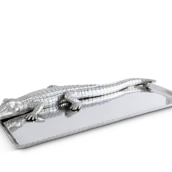 Plateau Alligator 9x20 pour la vente par Arthur Court