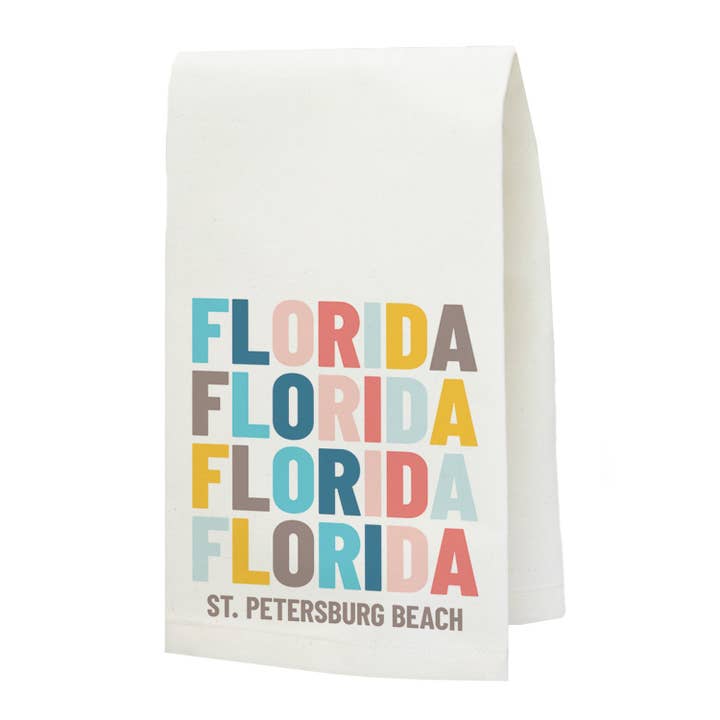 Brand Stack State Theedoek voor wholesale door LuckyBird Apparel and Home