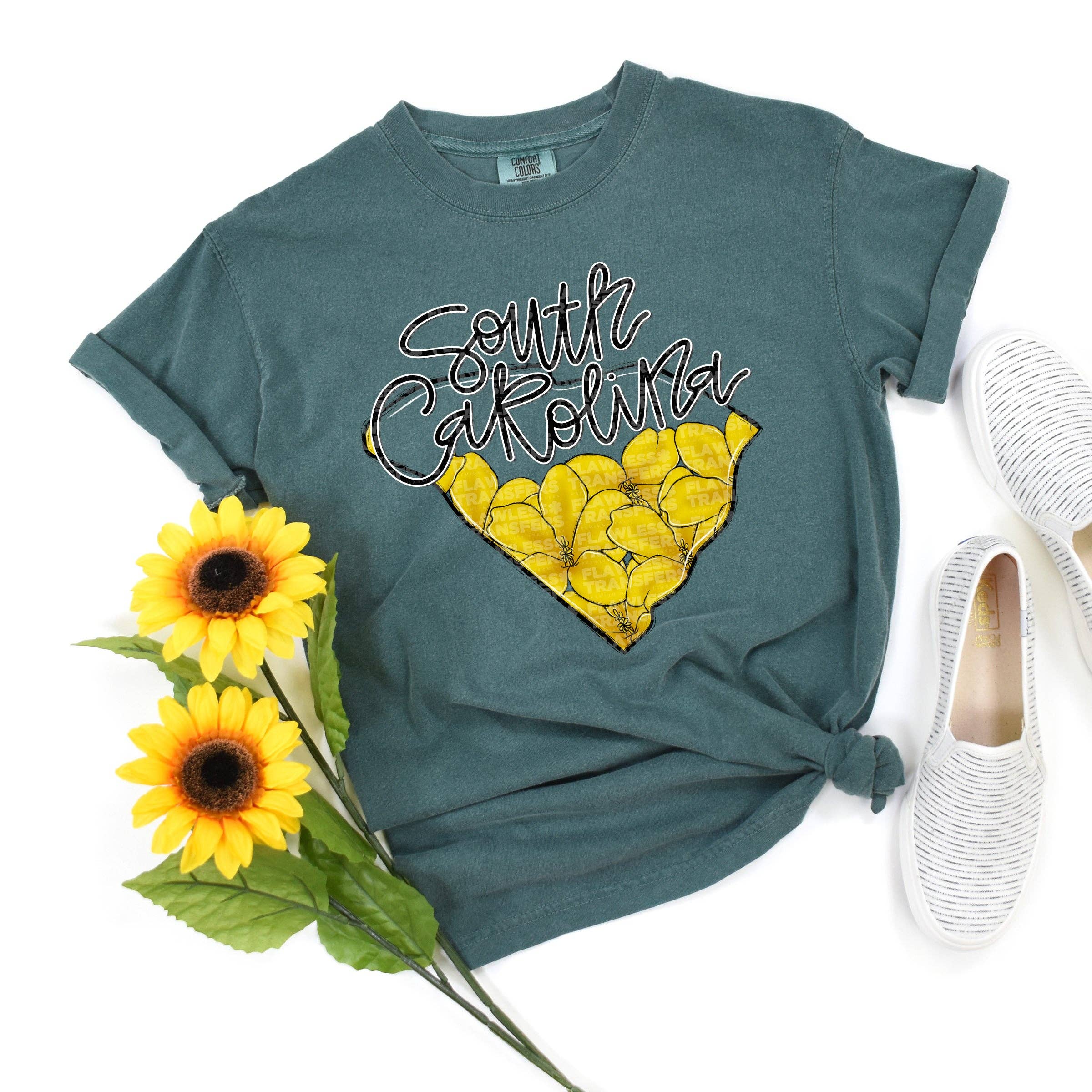 Flawless Transfers - Vendita all'ingrosso Decalcomania a sublimazione - Trasferimento DTF Stati Fantasia della Carolina del Sud0