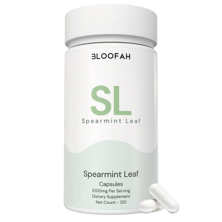 Bloofah SL – Capsules de menthe verte 1000mg | Soutien à la digestion et à la fraîcheur (120 capsules) pour la vente par Bloofah