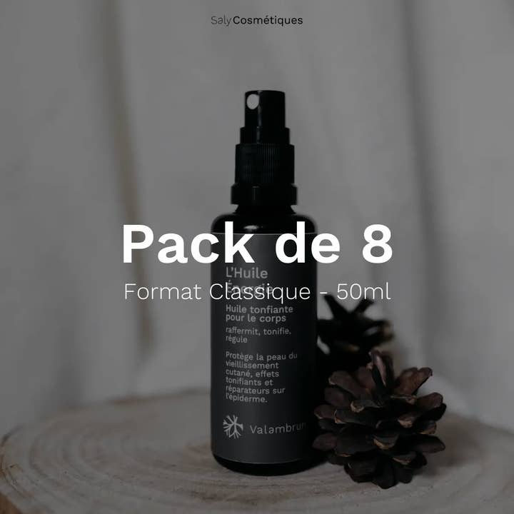 L'Huile de Massage 50ml - Pack de 8 pour la vente par Saly Cosmétiques