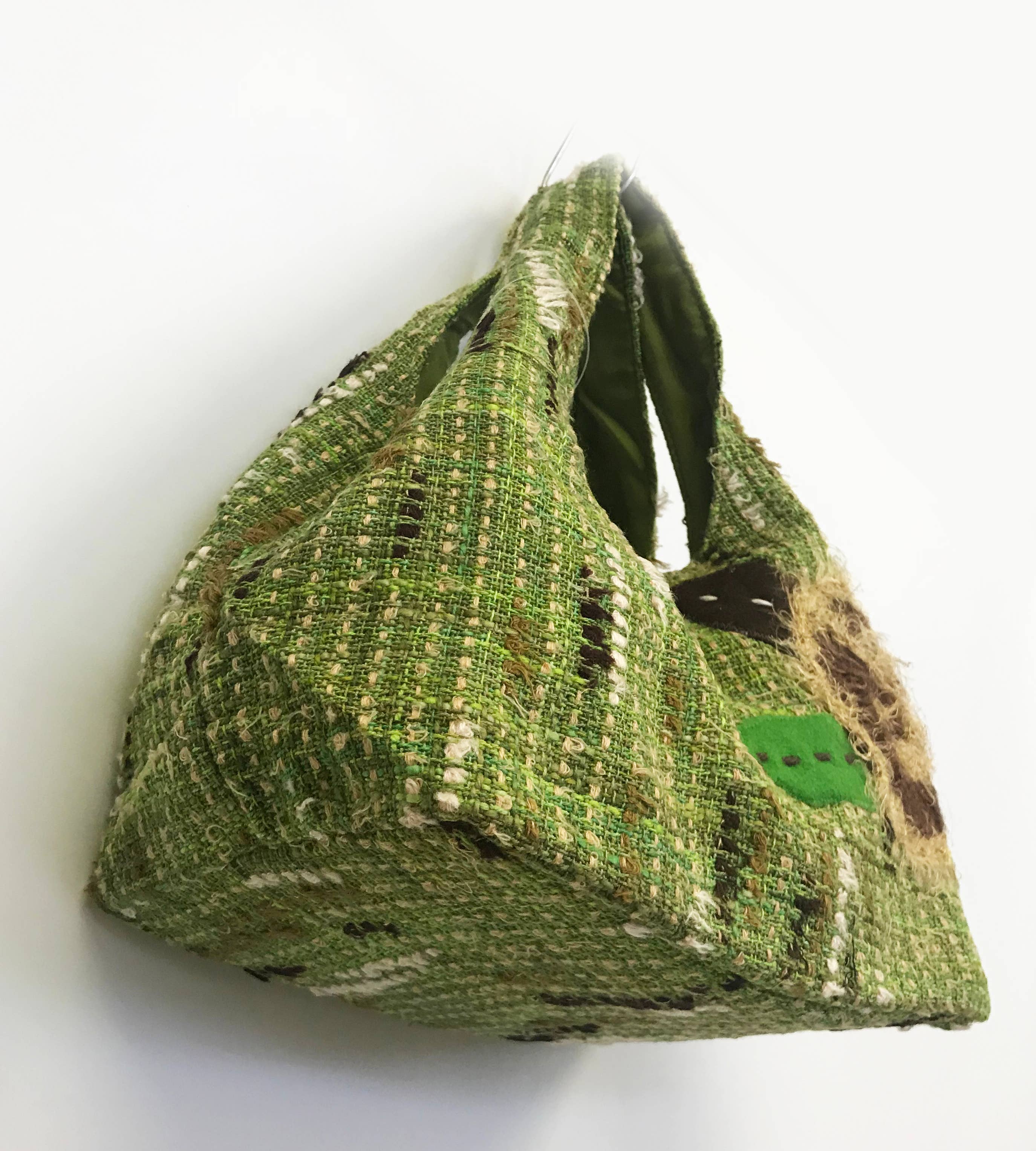 Ricki designs - Wholesale Tote Bag - Women's - FALL BOUCLE YARN EMBROIDERY APPLIQUE SMALL TACO TOTE2