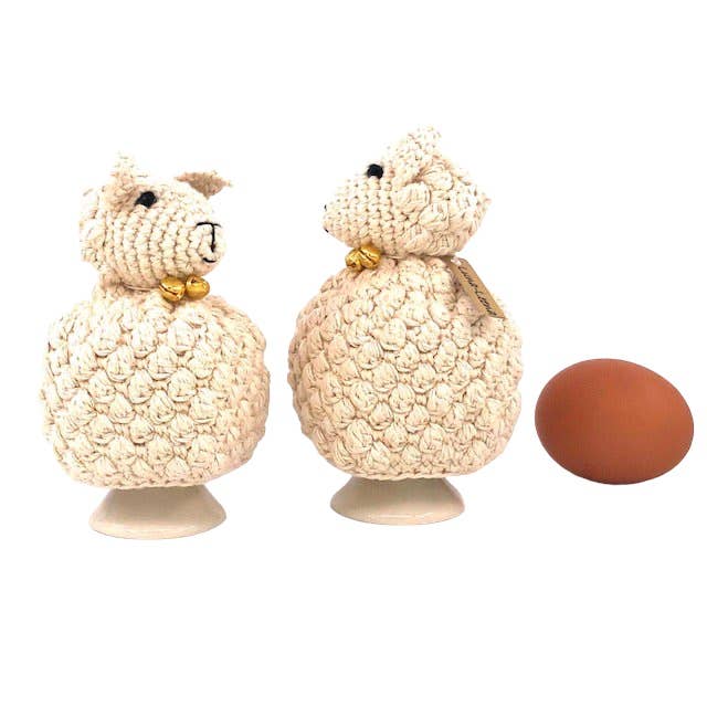 Egg warmer lamb - white
- Easter - crochet organic cotton for wholesale by Luna-Leena - handmade in Nepal