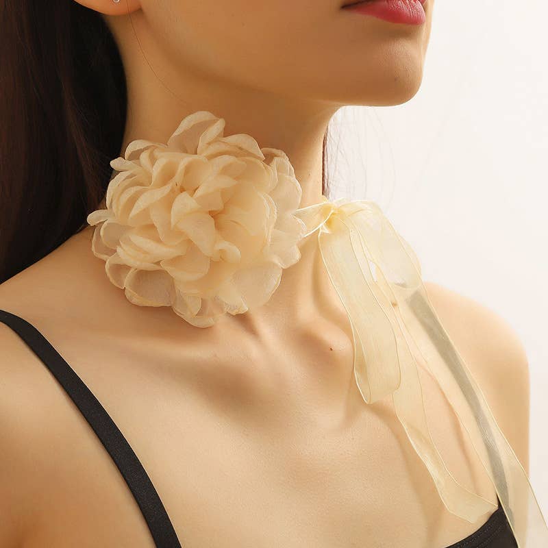 PEACH ACCESSORIES – wholesale Choker/Krage – EUR333 Blomma corsage choker halsband6