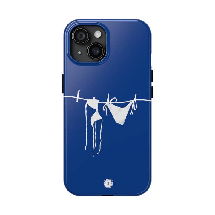 Dark Blue Bikini Phone Case for wholesale by Thursday’s Child Creative Studio