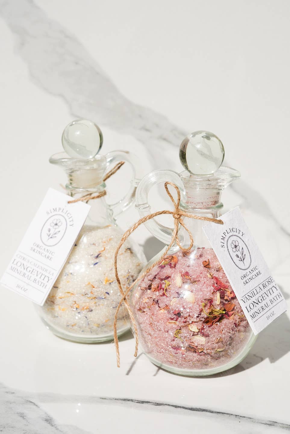 Simplicity Organic Skincare - Wholesale Bath soak/milk - Vanilla Rose Longevity Mineral Bath5