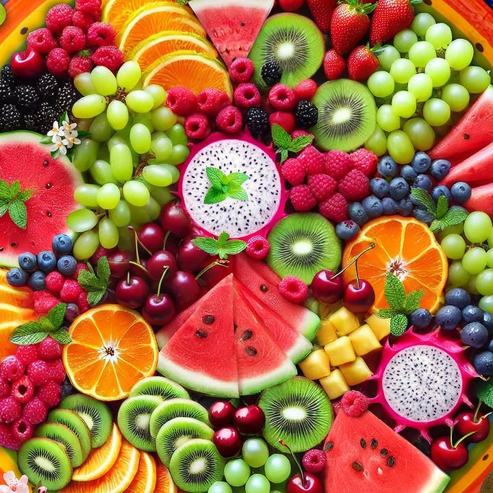 Fruit Platter 500 Piece Jigsaw Puzzle for wholesale by Springbok Puzzle