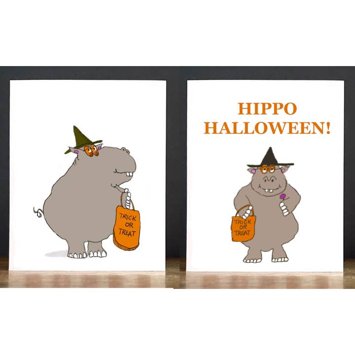 Halloween: Hippo Halloween for wholesale by Cards by Charlot