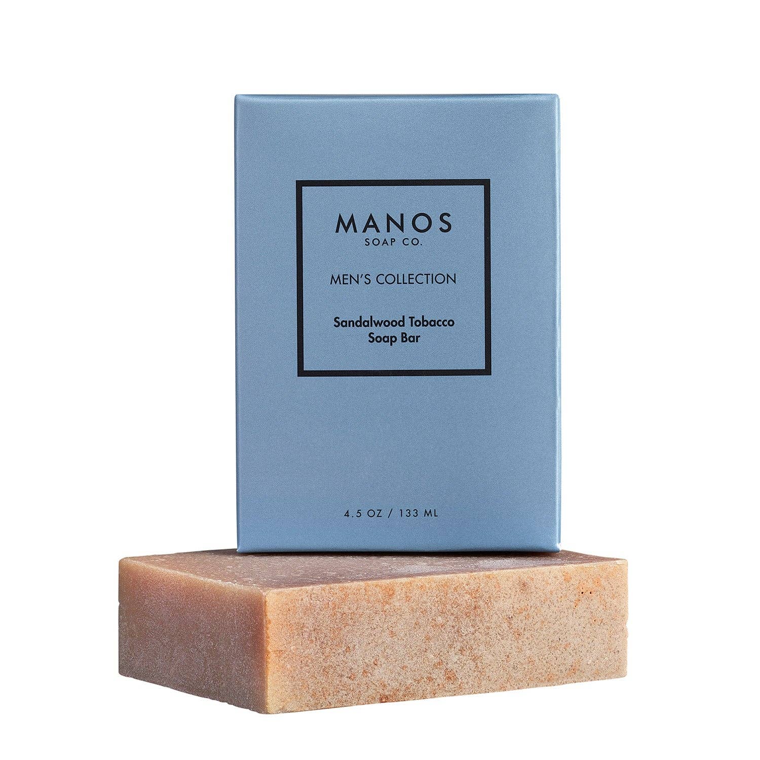 Barra de jabón Sandalwood Tobacco Vanilla para hombre para venta al por mayor de Manos Soap Co.