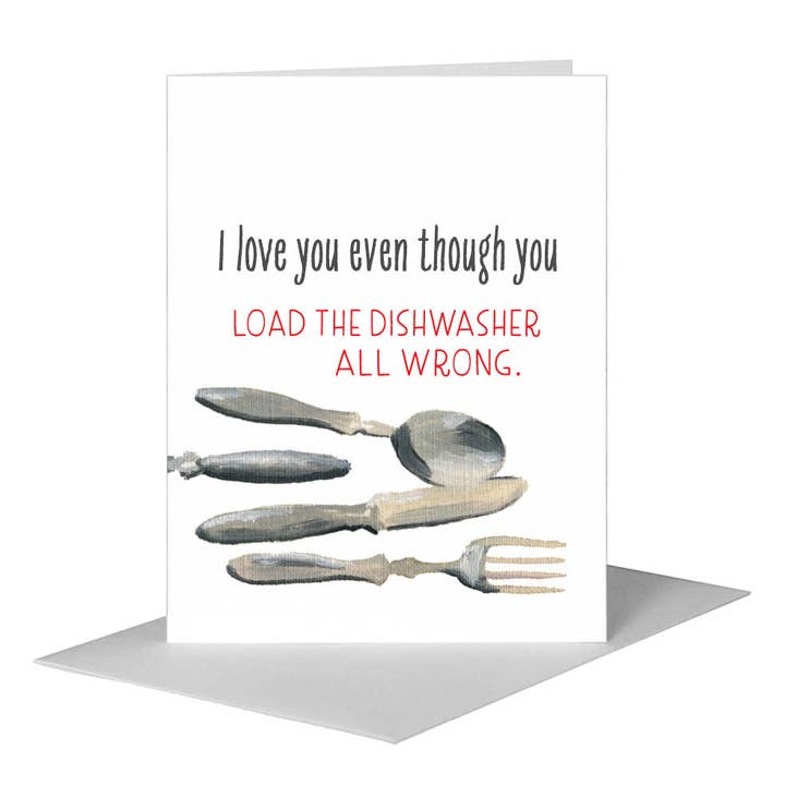 Besteck, Grußkarte (#7311QB) für den Großhandel von Printed Canvas