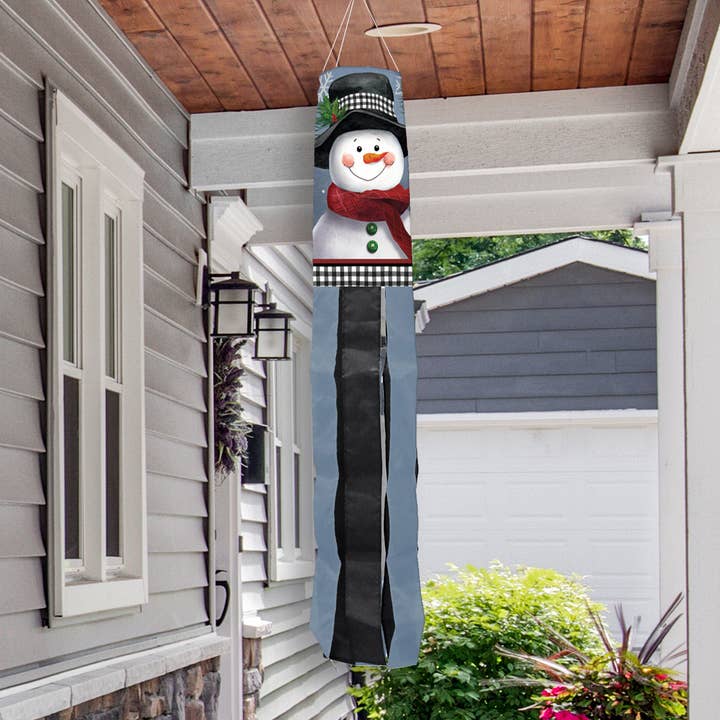 Briarwood Lane - Wholesale Wind Chime - Smiling Snowman Windsock Wind Twister