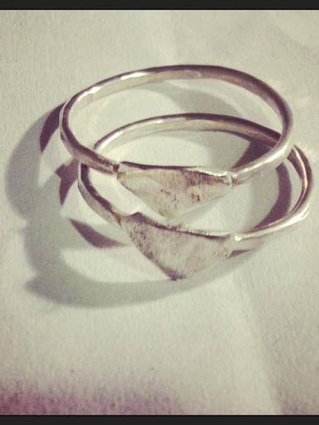 Triangle ring for wholesale by Zahavah Jewelry