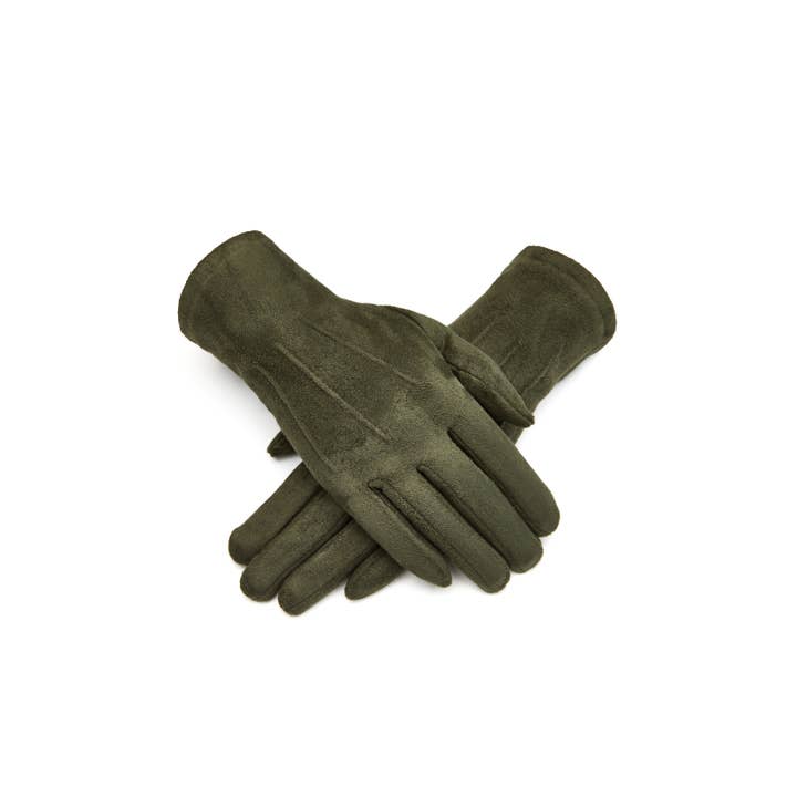 Aavion – wholesale Gloves – Women's – Women's Touchscreen Faux Suede Gloves – Classic Solid Color11