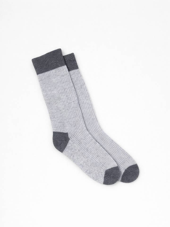 cocooningsokken grijs voor wholesale door bobbin & tricot