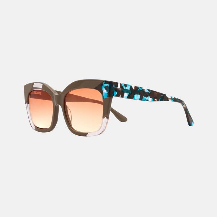 Antigone - Wholesale Sunglasses – Women's - Tara Sunglasses Acetate - Brown Blue Tort
