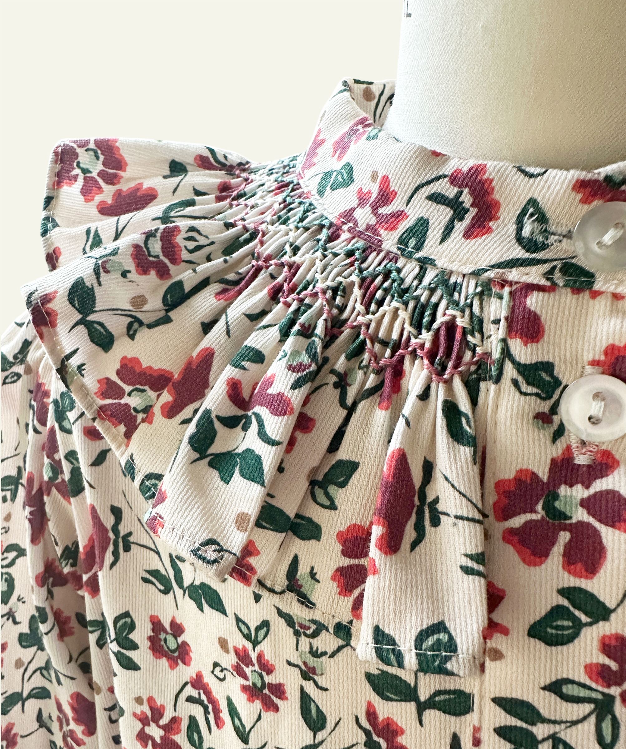 Sun House Children's - Wholesale Dress - Kids - Molly Anne Dress in Holiday Mimosa Flower2