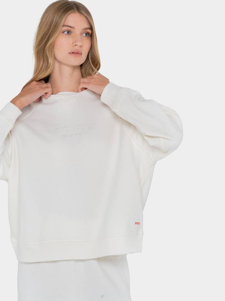 Peace Love World - Wholesale Sweatshirt - Women's - Core Crewneck Sweatshirt3