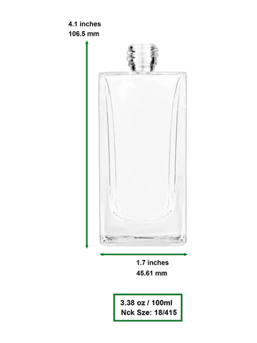 Best Bottles - Vente Flacon pulvérisateur - Flacon en verre transparent Empire avec pompe à lotion — 100 ml12