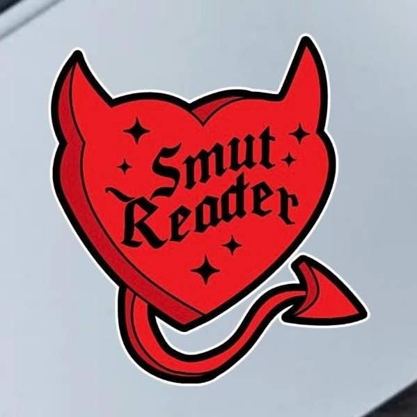 Smut Readers Devil Horns 2.5" Vinyl Sticker for wholesale by Fable and Flame Co.