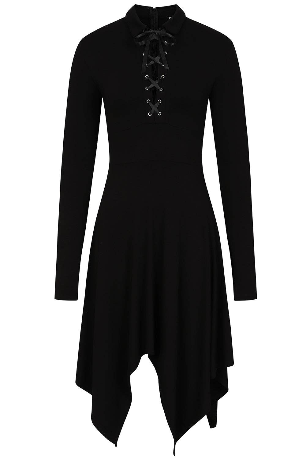 Necessary Evil (Kate's Clothing Ltd T/As) - Wholesale Dress - Women's - Necessary Evil Kali Long Sleeve Midi Handkerchief Dress4
