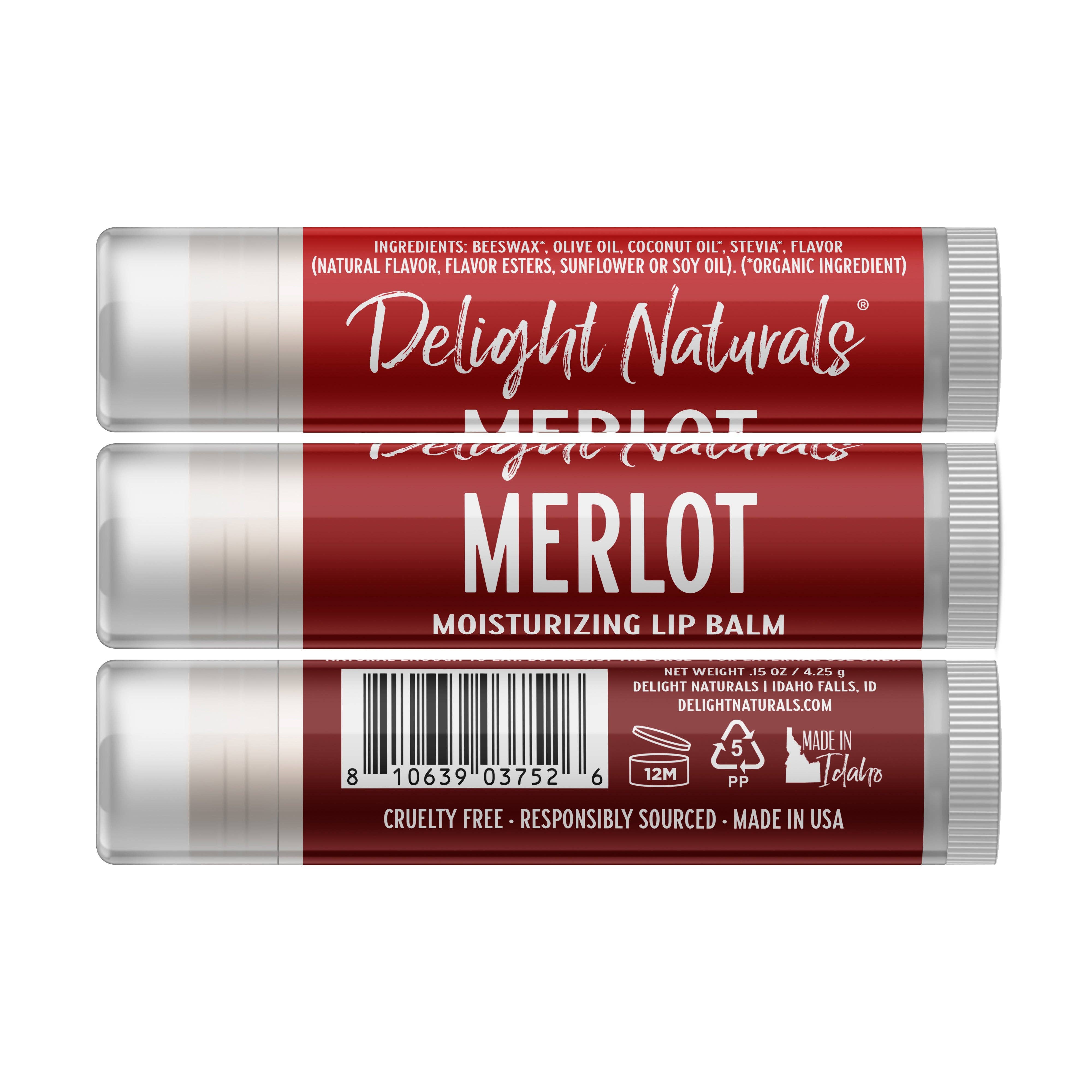 Delight Naturals - Wholesale Lip Balm Set - Wine Cellar Red Wine Lip Balm Set1