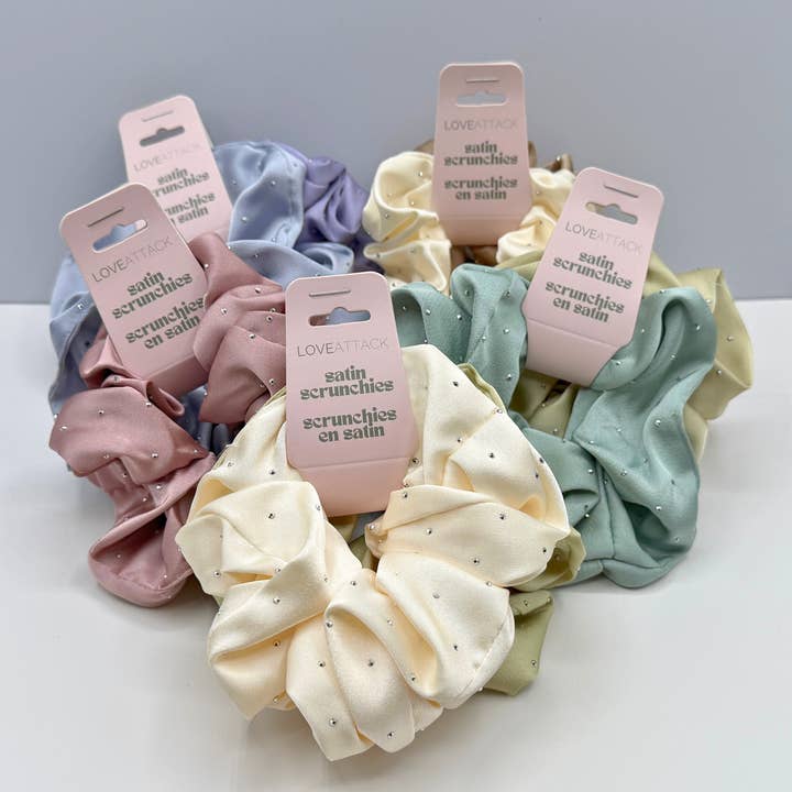 Ensembles de chouchous en satin scintillant - 2 pièces pour la vente par Love Attack