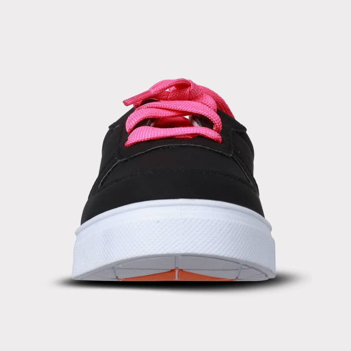 Black Mika Youth Girls Lace-Up Shoe for wholesale on Faire4