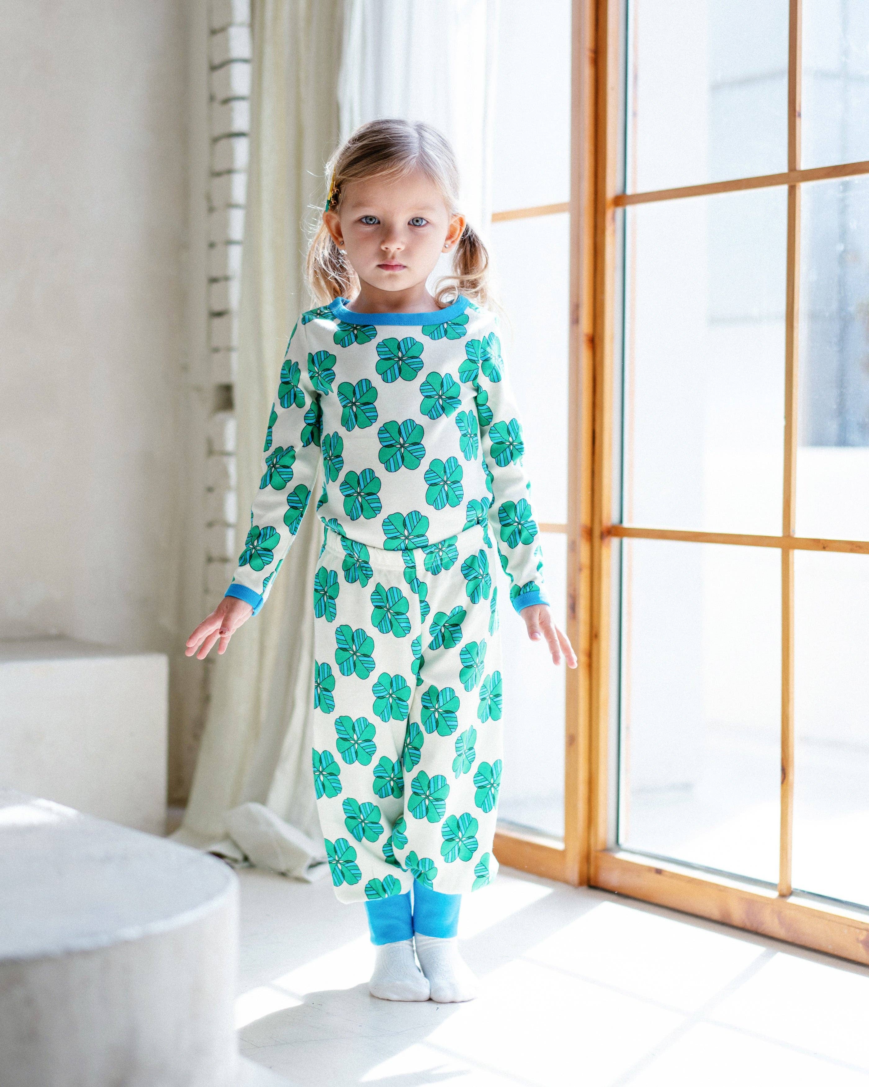 Ameelo – Großhandel Hose – Baby – Bio-Baumwolle Avery Hose - Helles Kleeblatt5