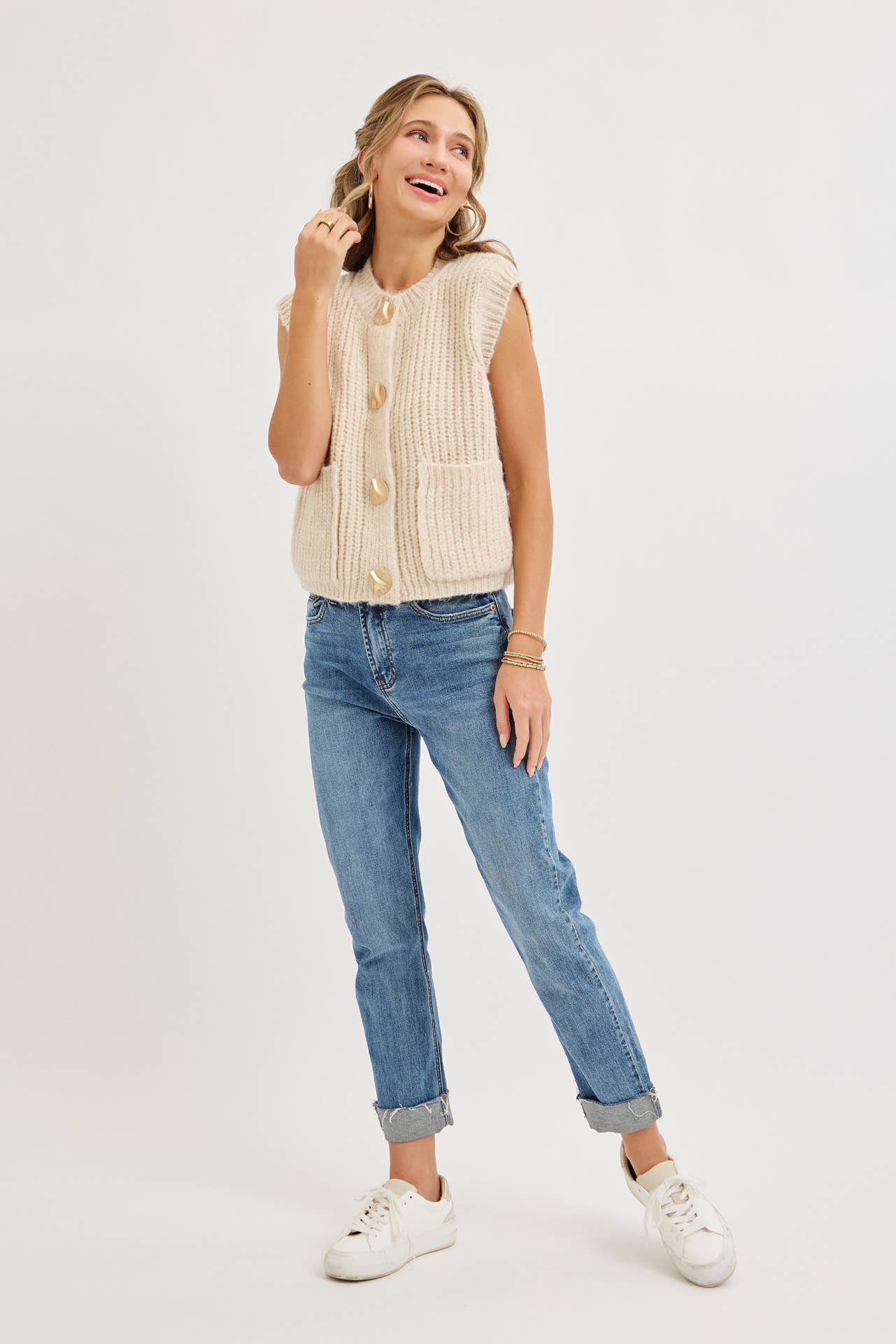 Sweet Lovely by Jen - Wholesale Knit Sweater - Women's - CHUNK SWEATER KNIT VEST 24