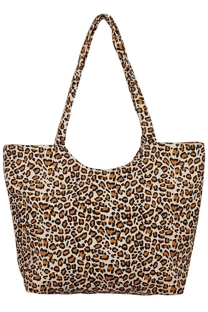Hana - Vente Tote bag – femme - Sac cabas motif léopard11