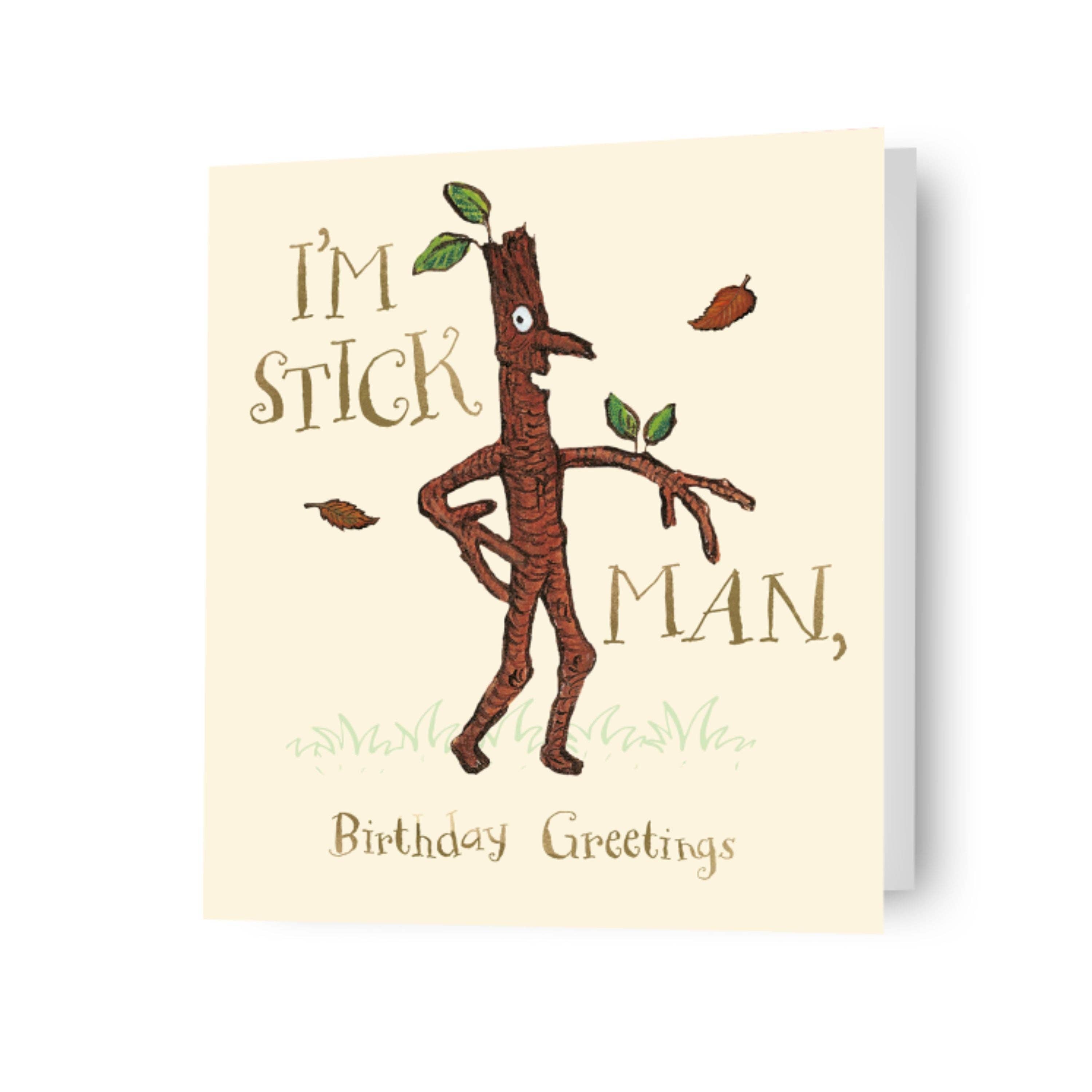Danilo Promotions Ltd - Venta al por mayor Tarjetas de cumpleaños - Tarjeta de cumpleaños «I'm Stickman» de The Gruffalo0